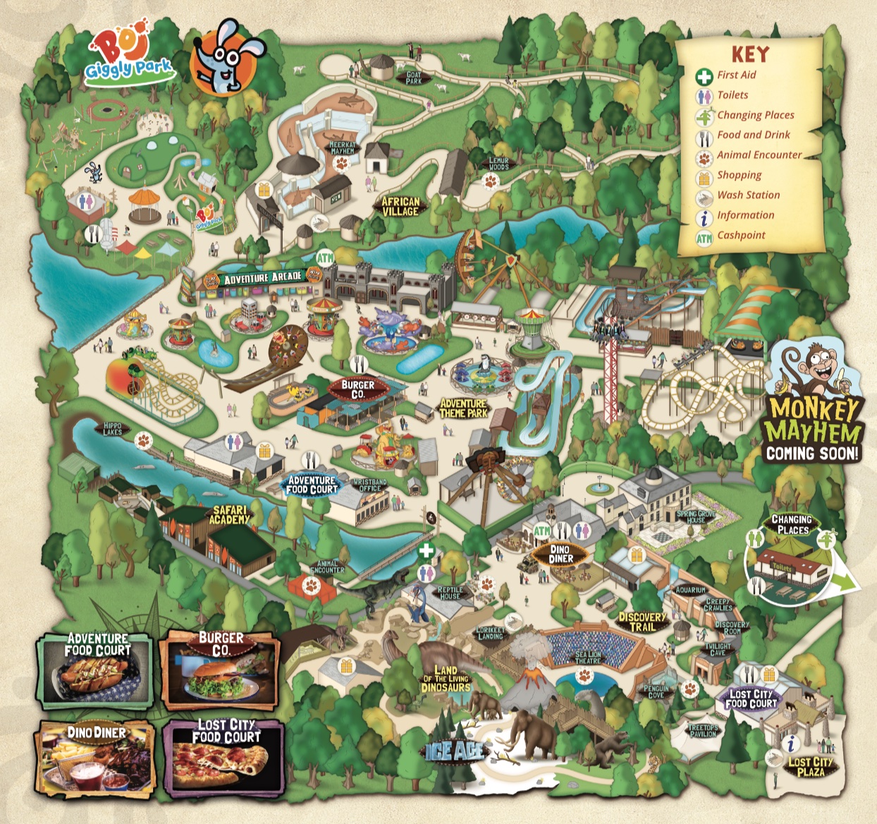 safari park hotel location map